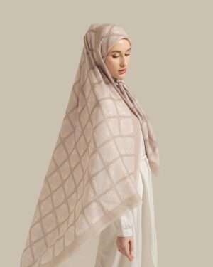Square Flower Khaki - Image 5