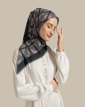 Square Flower Black Cream - Image 4
