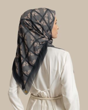 Square Flower Black Cream - Image 5