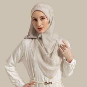 Square Flower Soft Grey