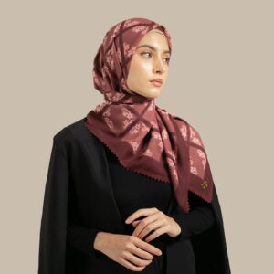 Square Flower Maroon - Image 12